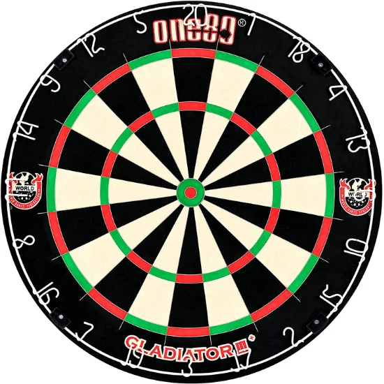 ONE80 Unisex – Adult's Gladiator 3+ Dartboards & Plates, Multi-coloured