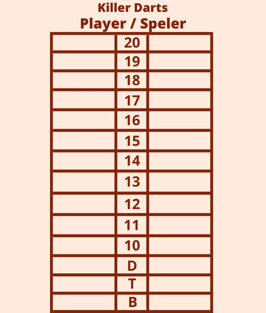Killer Dart game